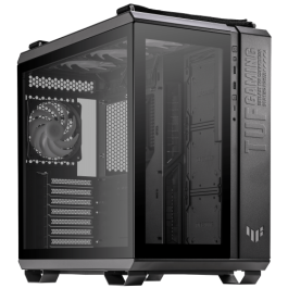 ASUS TUF Gaming GT502 PLUS Midi Tower PC Negro - 90DC0090-B19010, RGB, ATX/micro ATX/Mini-ITX, 4 bahías 2.5", 8 ranuras
