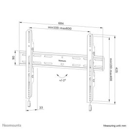 Neomounts Select Wl30S-850Bl16 Fixed Wall Mount For 40-82" Screens - Black Neomounts Select Wl30S-850Bl16 Fixed Wall Mount For 40-82" Screens - Black