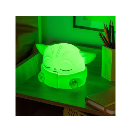 Wondee Lámpara Mandaloriano Grogu (Baby Yoda) de Silicona, Luz Nocturna Suave y Táctil