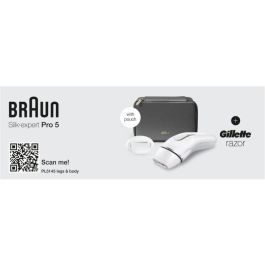 Braun IPL PL5145 Depiladora de luz pulsada, Blanco, verde y negro