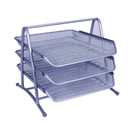 Q-connect KF00822 Bandeja sobremesa metálica rejilla plata 3 bandejas movibles 350x278x275 mm Precio: 20.50000029. SKU: BIX35096