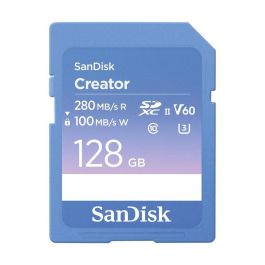 SanDisk Creator Tarjeta SDXC UHS-II 128GB Clase 10 U3 V60 280MB/s Lectura 100MB/s Escritura Precio: 75.79000044. SKU: B12JJYSAME