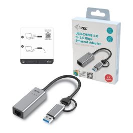 I-TEC Adaptador LAN Ethernet USB-C/USB-A 2.5Gbps Gris