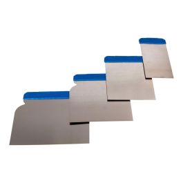 Edm Juego de espátulas de carrocero acero inoxidable 5cm, 8cm, 10cm, 12cm