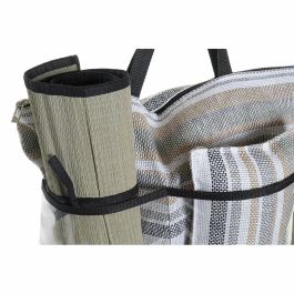 Bolso Mediterraneo DKD Home Decor Gris Verde Menta 23 x 62 x 44 cm Set de 3 (2 Unidades)