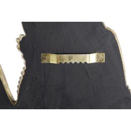 DKD Home Decor Decoración de Pared Dorado Resina Espejo Pez 3 x 38 x 25 cm