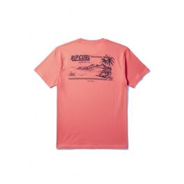 Camiseta de Manga Corta Hombre Rip Curl Sportline FB Rosa 6-7 Años