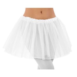 Tutu Blanco Unica 30 cm para Ángeles, Novias o Personajes Clásicos