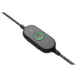 Logitech Zone Wired UC Auriculares con Micrófono, Cancelación de Ruido Dual, USB-C, Certificación Microsoft Teams, 1.9m