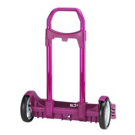 Safta Carro Portamochilas Evolution P.241C Trolley Fucsia, Escolar, Fabricado en España, 2 años de Garantía