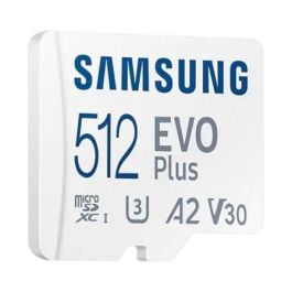 Tarjeta de Memoria Samsung EVO Plus 2023 512GB microSD XC con Adaptador/ Clase 10/ 160MBs