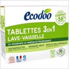 ECODOO Lavavajillas Tabletas 3 en 1, 30 Ud. Concentradas y Eficaces, 96% Origen Natural Precio: 9.99630368. SKU: B1BLAHT2M5
