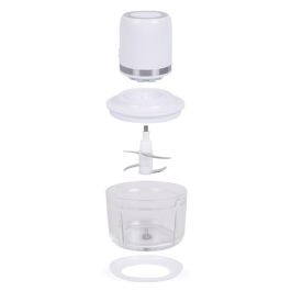 Livoo AUC3523930101007 Picadora eléctrica inalámbrica, 200 W, 2 velocidades, vaso 1.2 L, 4 cuchillas de acero, color Blanco
