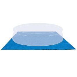 Intex Alfombrilla Cuadrada 472x472 cm para Piscinas Elevadas, Protección Adicional Ø hasta 4.57m, Espesor 0.13mm