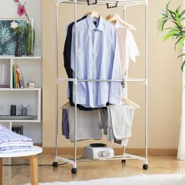 Secadora Eléctrica Portátil de 2 Alturas Dupledry Blue InnovaGoods 1200 W