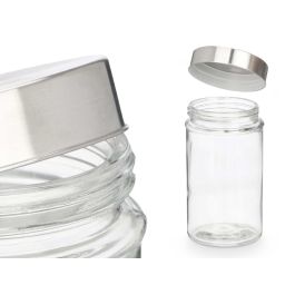 Set 4 Tarro Redondo Tapa Acero 1L Vivalto 41X18CM (8 Unidades) Set 4 Tarro Redondo Tapa Acero 1L Vivalto 41X18CM (8 Unidades)