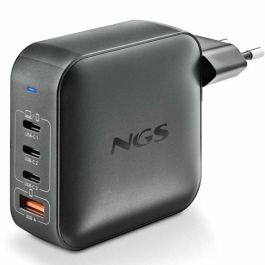 NGS Cargador Portátil BUD165W GaN 165W 3xUSB-C + 1xUSB-A Automático Voltaje 5-21V