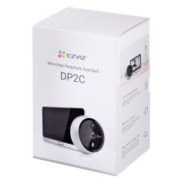 EZVIZ DP2 Timbre Video WiFi 1080p, Sensor Movimiento 6m, Visión Nocturna, Negro/Plata, CS-DP2C-A0-6E2WPFBS