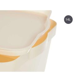 Caja de Plástico con Tapa Kipit 14L Crema 29.5x14.3x45 cm (12 Unidades) Caja de Plástico con Tapa Kipit 14L Crema 29.5x14.3x45 cm (12 Unidades)