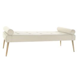 DKD Home Decor Diván de Diseño Glam Crema, con Estructura de Metal y Tapizado Poliéster - 184x76x62 cm Desmontable Layn Blue DKD Home Decor Diván de Diseño Glam Crema, con Estructura de Metal y Tapizado Poliéster - 184x76x62 cm Desmontable Layn Blue