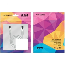Nanocable 10.20.2000-L30 Cable de Red RJ45 Cat.8.1 SSTP AWG26 Latiguillo 30cm Gris