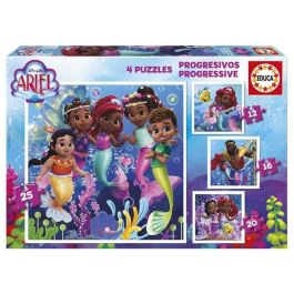 Educa Puzzle Puzzles Progresivos Ariel 12+16+20+25 Piezas