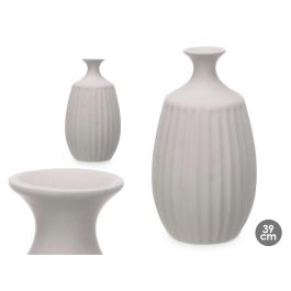 Jarrón de Cerámica Gris Giftdecor - 39 cm de Alto, Cuello Estrecho (2 Unidades) Precio: 28.49999999. SKU: B16TPX92RT