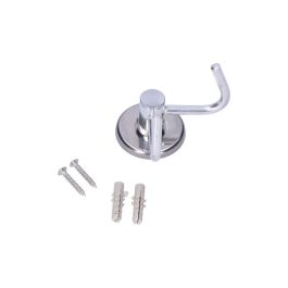 Edm Colgador Doble Cromado Serie H2O Percha Toallero Baño Acero Inoxidable Polipropileno 70 X 33,98 Mm