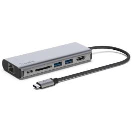 Belkin Adaptador USB-C 5 en 1 Ethernet, USB-C, USB-A, HDMI, SD Gris Precio: 63.69000044. SKU: B176EMAX9D