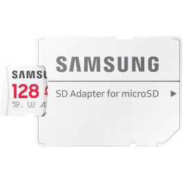 Samsung MB-MD128S 128 GB MicroSDXC UHS-I Clase 10 U3 V30 Tarjeta de Memoria, Lectura 180MB/s, Escritura 130MB/s
