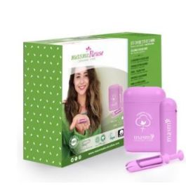 MASMI Aplicador Reutilizable + Tampones Cottonlock Algodón Ecológico Regular y Súper 16 Unidades Precio: 14.89000032. SKU: B175FQ7YL5