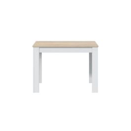 LILIAN AUC8423490267173 Mesa de comedor L109 x P67cm - Blanco / Madera
