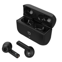 Hiditec Auricular Bluetooth Fenix Black Tws, Tecnología Baja Latencia, 18h Autonomía, Asistente de Voz, Modelo INT010008