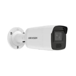 Hikvision Cámara IP Bullet 4M AcuSense 2.8mm IR40 WDR IP67. Luz disuasoria, micrófono. Serie Ultra para seguridad avanzada.