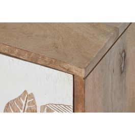 DKD Home Decor Mueble TV Tropical Blanco Natural 50 x 140 x 40 cm