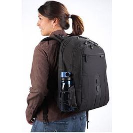 Targus TBB013EU Mochila para portátil 15.6" EcoSpruce Negro, fabricada con materiales reciclados y resistente al agua