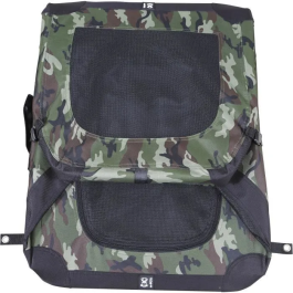 M Pets Caja de transporte COMFORT CRATE L Camuflaje Plegable Estructura metálica Rejillas de ventilación MPE6953182740872