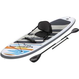 Bestway Paddle SUP Hydro-Force White Cap Hinchable 305x84x12 cm para 1 Persona Hasta 120 kg con Remo y Asiento de Kayak
