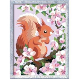 CreArt Kids - Ardilla en primavera (18 x 24 cm), kit para pintar por números, a partir de 9 años, 25837, Ravensburger CreArt Kids - Ardilla en primavera (18 x 24 cm), kit para pintar por números, a partir de 9 años, 25837, Ravensburger