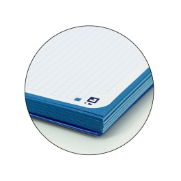 Oxford Recambio Color 1 Din A4+ 80 Hojas 90 gr Cuadro 5 mm 4 Taladros Azul Oscuro