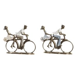 DKD Home Decor Figura Resina Cobrizo Pareja Bicicleta 9.5 x 27 x 23 cm (2 Unidades) Precio: 40.88999948. SKU: S3030111