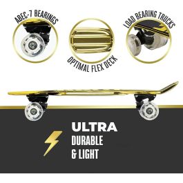 Mondo MON8001011255689 Urban Slide Set - IGNITE Combo Set Tyro - Monopatín y Protecciones - Dorado