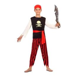 Disfraz pirata pañuelo de cabeza, camisa, fajín y pantalones talla 10-12 y Precio: 13.50000025. SKU: B14MT975E7