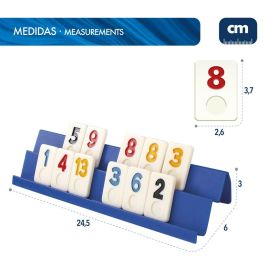 Juego de Mesa Colorbaby Rummi 24,5 x 3 x 6 cm (6 Unidades) (112 Piezas)