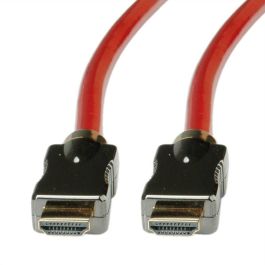 ROLINE 11.04.5901 Cable HDMI 2.1, 1m, Conectores Macho, Rojo, Soporta 8K@60Hz (7680x4320)