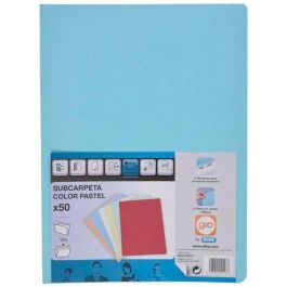 Gio Subcarpeta Simple Cartulina Folio 180 gr Azul Pastel -50U- Precio: 8.68999978. SKU: S8408294