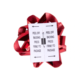 Liderpapel Lazos Fantasía Mediano Rojo Metalizado Para Regalos 45x400x240 mm