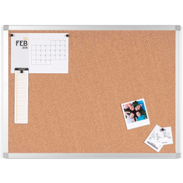 Q-connect Pizarra Corcho Marco Aluminio 200x100 cm Extra Corcho 5 mm