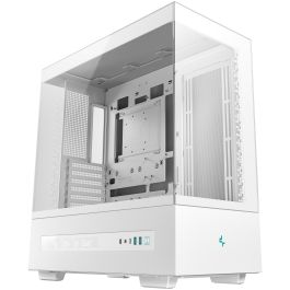Deepcool Caja Ordenador Gaming ATX CH690 con Pantalla LCD, Compatible con Radiadores y Ventiladores, Torre Blanca