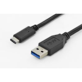 DIGITUS Cable USB 3.0 Tipo C a USB A Macho/Macho 1m Negro